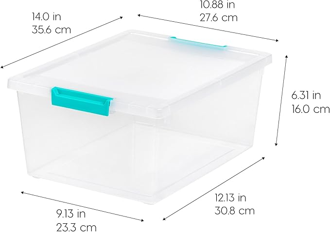 IRIS USA 12 Qt. Plastic Storage Bins Containers - Image 4