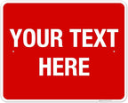 Personalized Custom Red Background Customize by SigoSigns