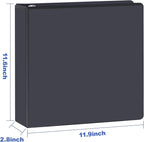 3 Ring Binder 2 Inch, ViVin Sturdy 2"-Slant D Ring Binder - Image 4