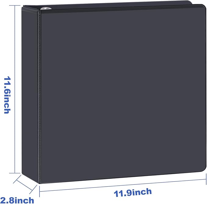 3 Ring Binder 2 Inch, ViVin Sturdy 2"-Slant D Ring Binder - Image 4