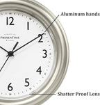 Presentime & Co. 8.5" Modern Farmhouse Essential Wall Clock, Silent Non Ticking - Image 3