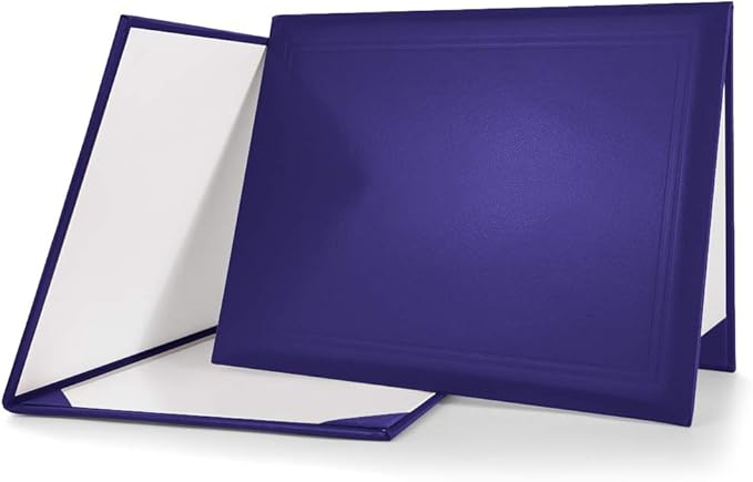GraduationMall 8.5"x11" Smooth Padded Diploma Cover Certificate Holder Purple by GraduationMall%C2%AE