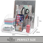 my space organizers clear acrylic desk oganizer, 9, package contents