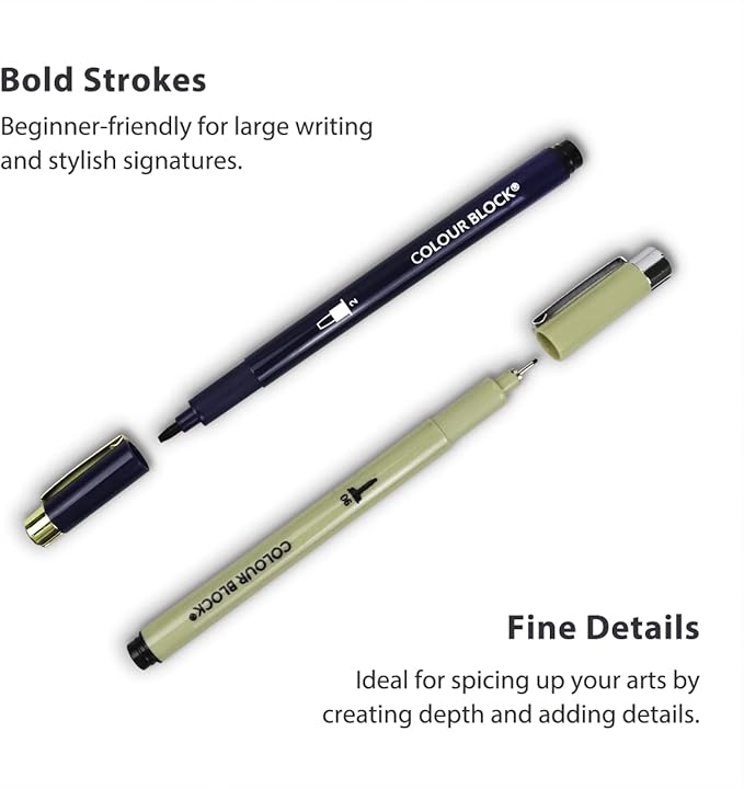 COLOUR BLOCK 10PC Calligraphy Set - Image 4