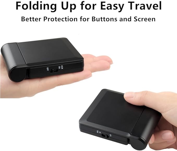 FAMICOZY Small Folding Digital Travel Alarm Clock - Image 7