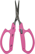 Saboten Stainless Steel Straight Blade Trimming Scissors Pink PT-12 160mm by DL+Wholesale