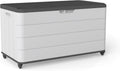 PATIOEASY 100GAL Square Storage Box White，Waterproof Resin Storage Bin