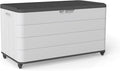 PATIOEASY 100GAL Square Storage Box White，Waterproof Resin Storage Bin by Unknown