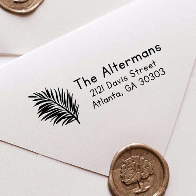 Custom Floral Address Stamp | Choose from 12 Designs | Multiple Ink Color - Image 3
