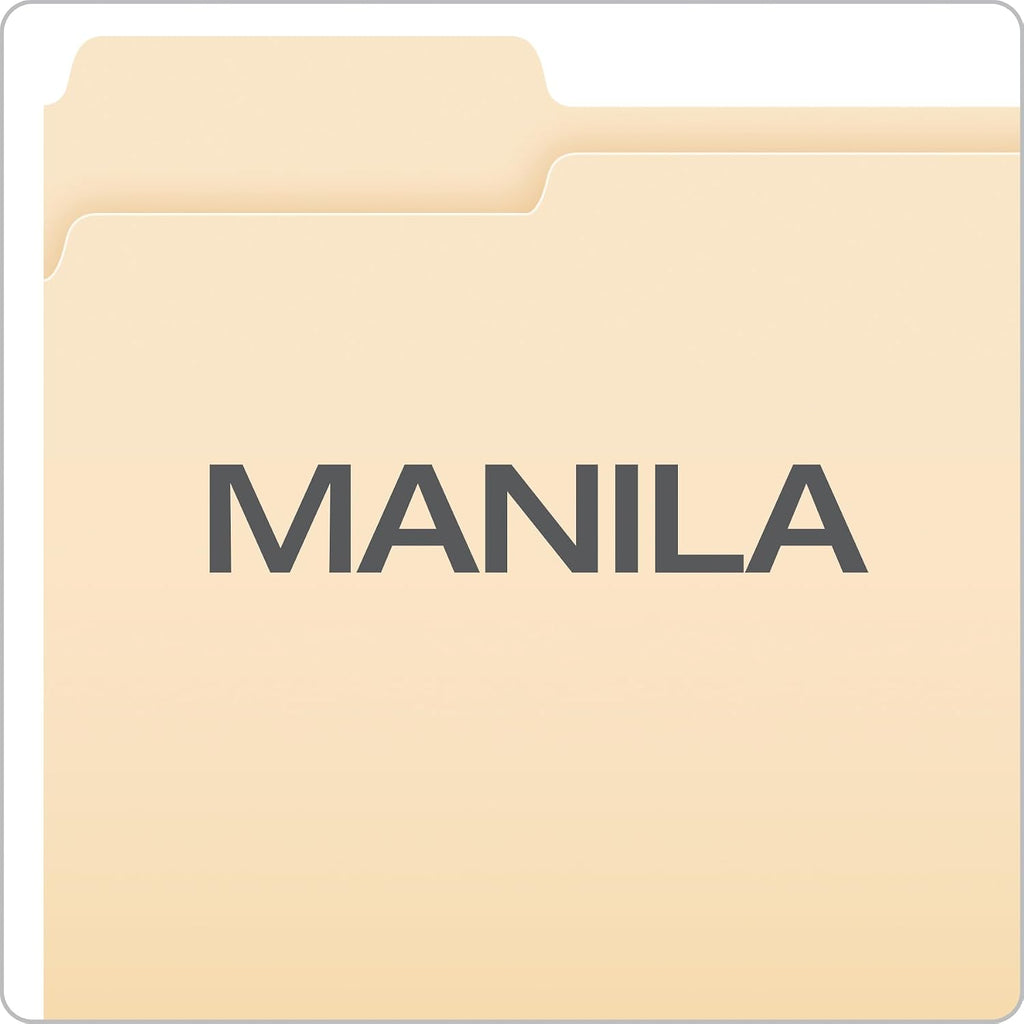 Pendaflex File Folders,250 Bulk Package,Durable Manila Folders,Letter Size (8.5" x 11"),3 Tabs for Easy Labeling,Everyday Filing Essential for Offices,Classrooms&Home Document Organization (Pack of 2)