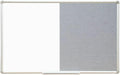 DEVELOP Large Grey Felt Bulletin & Magnetic Dry Erase Combo Board, 60 x 36 Inch by DEVELOP