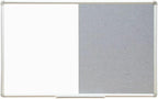 DEVELOP Large Grey Felt Bulletin & Magnetic Dry Erase Combo Board, 60 x 36 Inch by DEVELOP