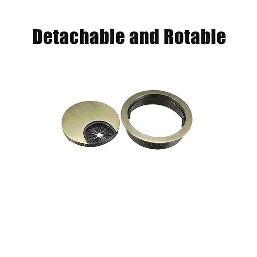 TuTuYa 4PCS Desk Grommet, Bronze Desk Grommet 2Inch Desk Cable Grommet Desk - Image 3
