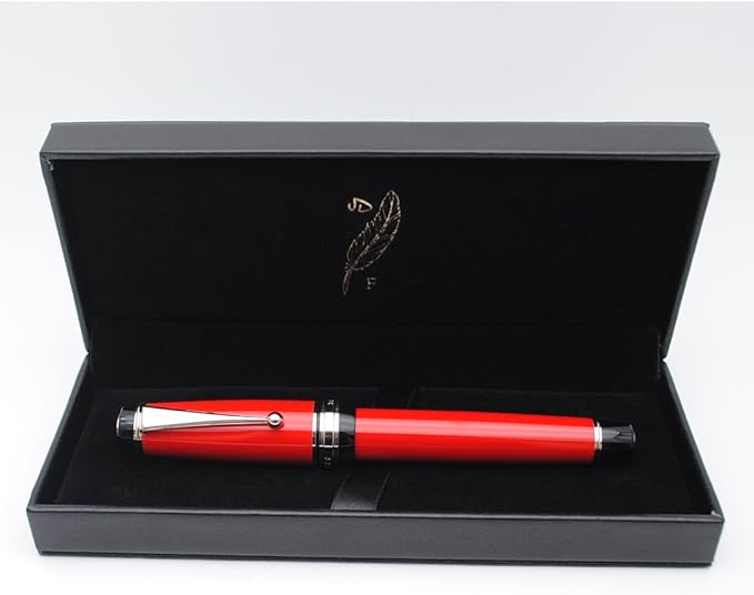 xixixiaozhu Metal Big Fountain Pen Set Medium Nib 0.7mm, Includes Ink Refill - Image 6