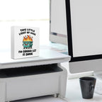 Funny Office Decor, Funny Office Gifts, Dumpster and Fire Wood Box Sign - Image 6