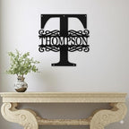 Custom Metal Signs | Personalized Monogram Name Sign | Outdoor Wall Art - Image 5