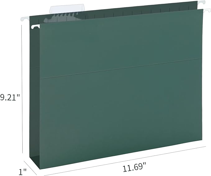 HERKKA Extra Capacity Hanging File Folders, 30 Pack Reinforced Hang Folders - Image 2