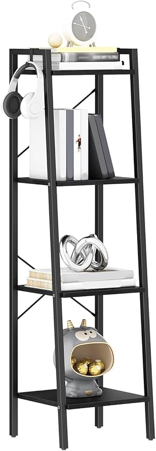Hzuaneri Ladder Shelf, Bookshelf Bookcase, Freestanding Corner Storage Shelve - Image 9