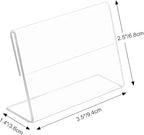 30 pack Small Acrylic Sign Holder 3.5 x 2.5 Inch, Mini Food Sign Labels - Image 2