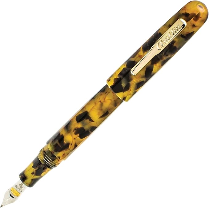 Conklin All American Fountain Pen, Stub Nib, Tortoiseshell - Image 2
