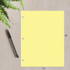 Copy And Printing Color Paper, 20 Lb. 3 Hole Punch 500 Sheets Per Ream. - Image 3