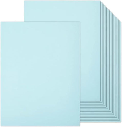 100 Sheets Light Blue Cardstock 8.5 x 11 Pastel Paper, Goefun Blue Card Stock by Goefun