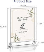 PPH-Sisy Clear Acrylic Sign Holder 8.5X11 - Image 2