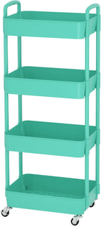 Sywhitta 4-Tier Plastic Rolling Utility Cart - Image 8
