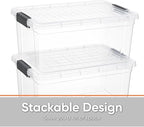 Superio Storage Bins with Lids, Stackable Totes, BPA Free, Odor Free, Organizer - Image 4