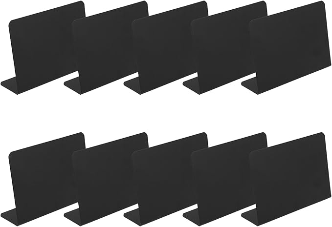 VILLCASE 10pcs Shaped Mini Blackboards Desktop Message Signs by VILLCASE
