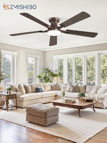 zmishibo 52 inch ceiling fans with lights, remote&app, view 9
