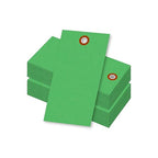 SmartSign 4.75 x 2.375 inch “Green” Blank Tyvek Shipping Tags by SmartSign