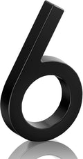 6" Floating Stainless Steel Address House Number, Modern Metal Anti-Rust House by MerearDecoration
