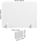 STOBOK Anti-Droplet Partition Board 15.7X11.8 Inch Desktop Spray Proof Guard - Image 2