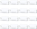 Qizpcer 16 Pack Clear Desktop Business Card Holder Display, Plastic Business by Qizpcer