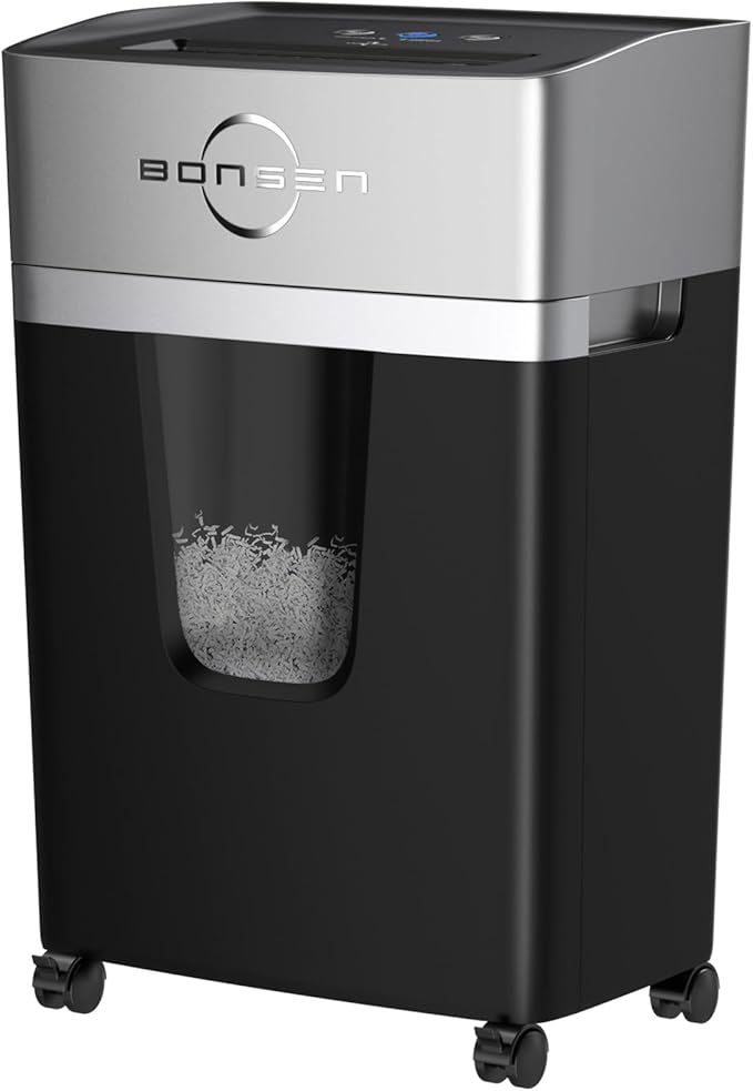 BONSEN 12-Sheet Micro Cut Paper Shredder by BONSEN