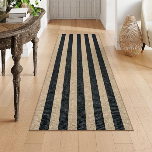 lahome striped easy jute outdoor runner rug, 2x6 on a desk or shelf