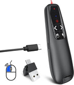 Presentation Clicker PowerPoint Wireless Presenter Remote: Type C Rechargeable by UBUYONE%C2%AE