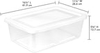 Triplenet Pricing 45-Pack 12-Quart Clear Plastic Storage Bins - Image 2