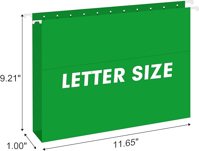 Extra Capacity Hanging File Folders, RAZCC 30 Pack Letter Size Reinforced - Image 2