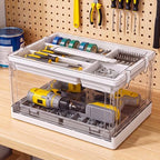 24qt 2packs clear craft organizers and storage with, package contents