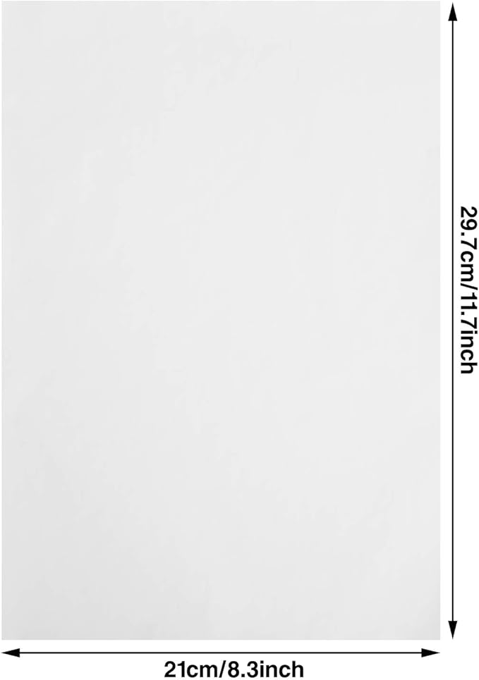 Outus 100 Sheets White Carbon Graphite Transfer Paper 11.7 x 8.3 Inch Tracing - Image 2