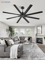zmishibo 72 inch ceiling fan without light, 8 on a desk or shelf