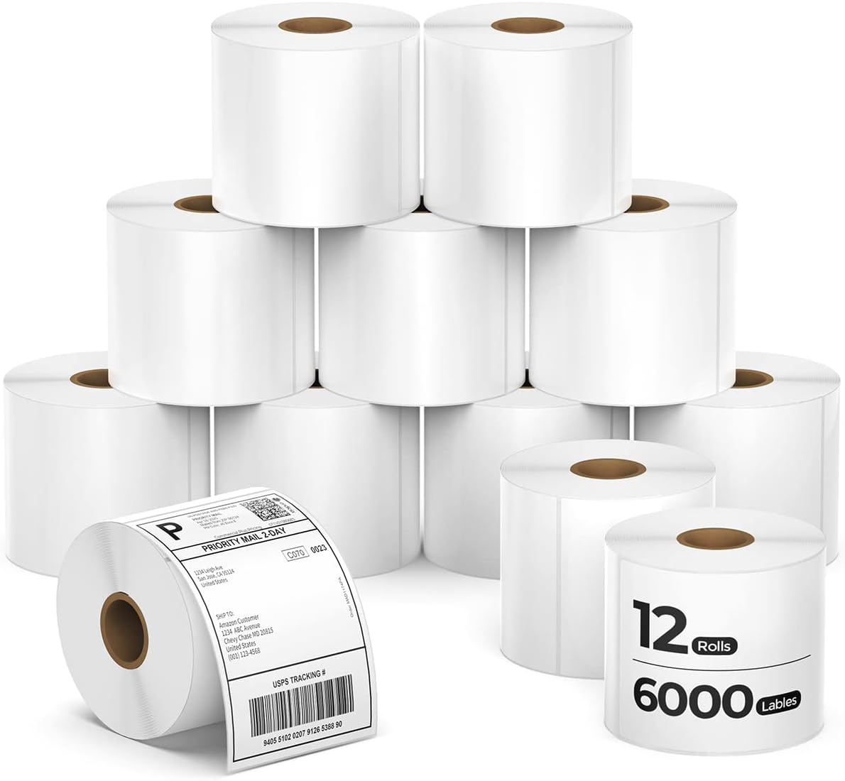 MUNBYN 4x6 Inch Direct Thermal Shipping Labels, Shipping Label Paper