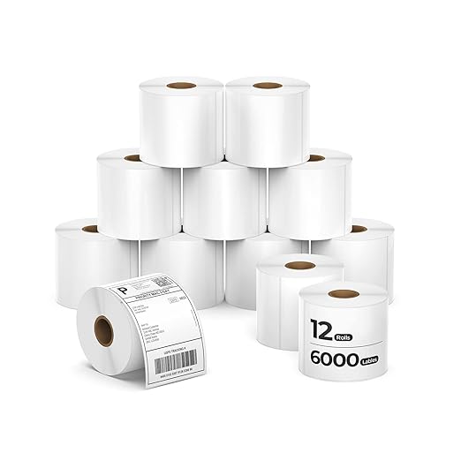 MUNBYN 4x6 Inch Direct Thermal Shipping Labels, Shipping Label Paper by MUNBYN