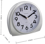 Tinload 5.5" Large Analog Alarm Clock Silent Non Ticking, Gentle Wake, Beep - Image 3