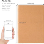 LIONSOUL 90 Pack A5 Blank Kraft Notebooks Bulk, Blank Paper Sketchbooks - Image 2