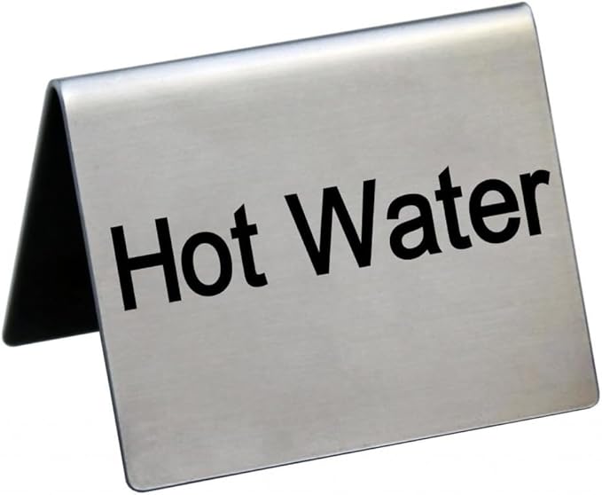 New Star Foodservice Stainless Steel Table Tent Sign, 2-Inch by 2-Inch) by NewStarFoodservice