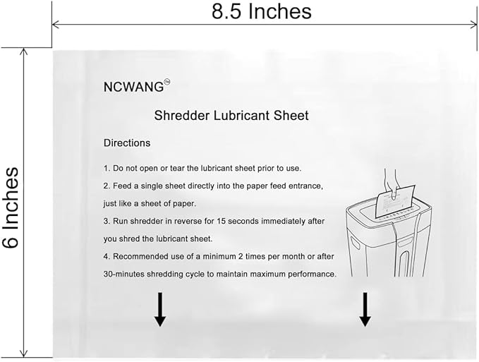 48PACK Paper Shredder Lubricant Sheets - Image 7