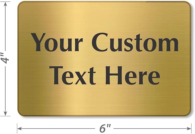 SmartSign Custom Brass Sign - Image 5